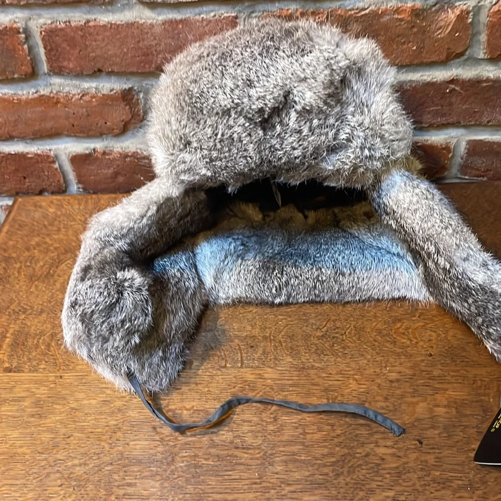 Crown Cap Rabbit bomber hat NWT